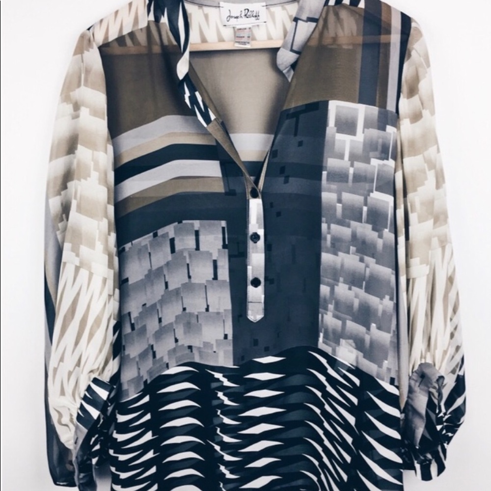 Joseph Ribbkoff Sheer Blouse